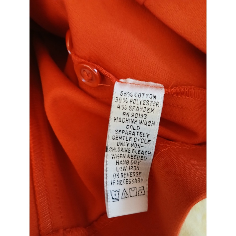 JOAN RIVERS Orange Blazer Jacket 3/4 Sleeve Button Front Women's Size S - Picture 6 of 6